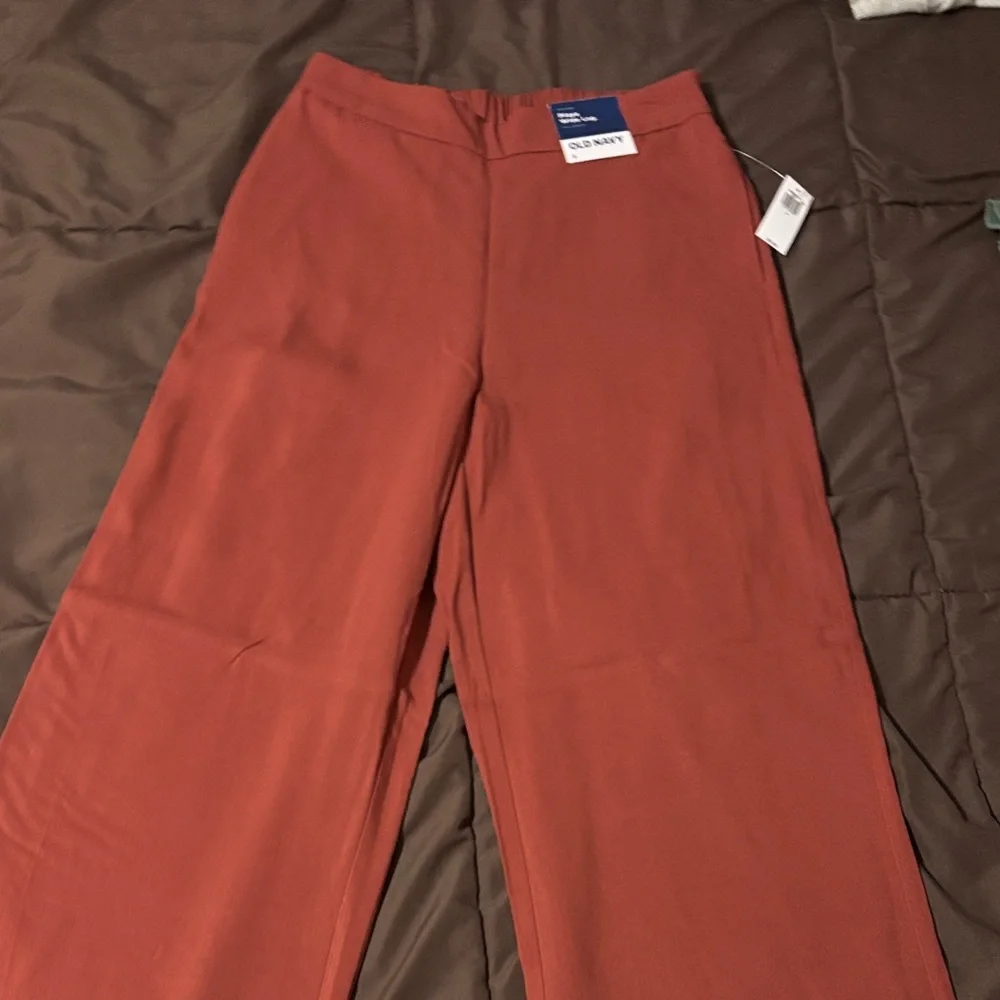 Old Navy Terracotta Wide-Leg Pants - Picture 1 of 4
